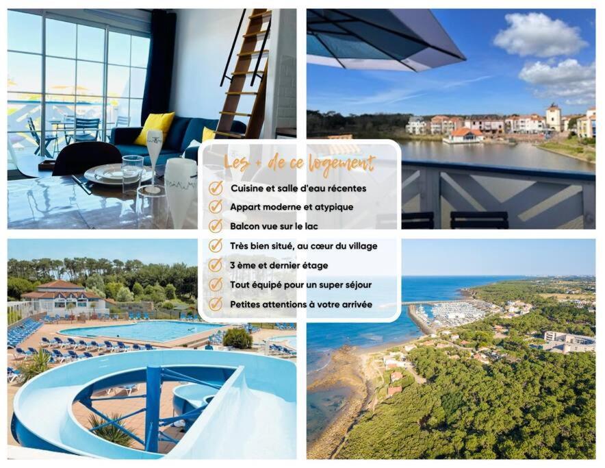 "Le Filet Du Lac" Appartement Atypique, 5 Personnes, Duplex, Vue Lac, Acces Parc Aquatique Gratuit Talmont-Saint-Hilaire 外观 照片