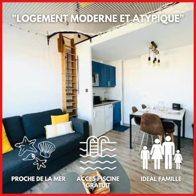 "Le Filet Du Lac" Appartement Atypique, 5 Personnes, Duplex, Vue Lac, Acces Parc Aquatique Gratuit Talmont-Saint-Hilaire 外观 照片